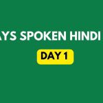 Spoken Hindi class Day 1